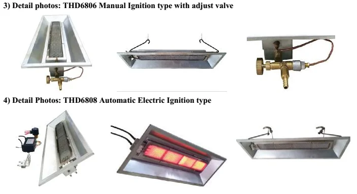 
Kenya Chick Farming heating equipment Manual ignition universal infrared gas heater brooder 