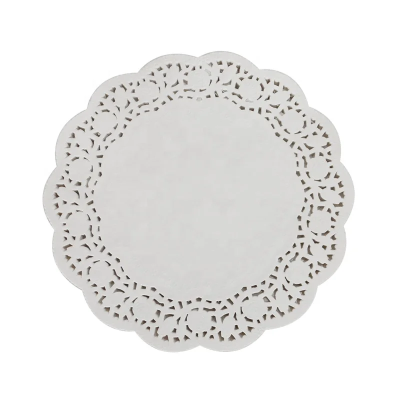 Classical Wholesale Premium Hot Sell 10.5 inch 100pcs/Set Round White Lace Paper Doilies