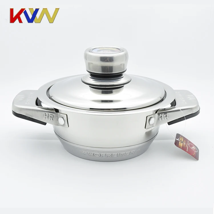 20Pcs New fashion german style double handle stainless steel prestige non-stick cookware set