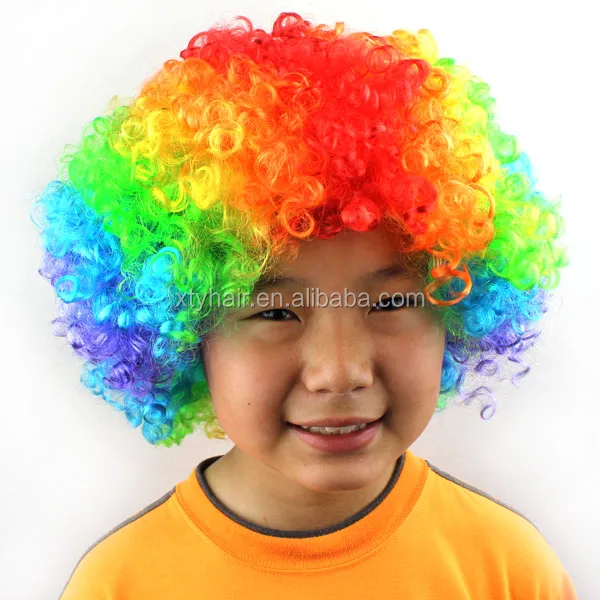 Cheap synthetic cosplay wig party wig multi color for adult and children