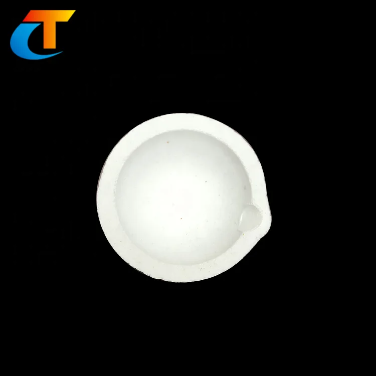 Огнеупорный плавленый кварцевый тигель из силикона и керамики Чаша для плавления стекла