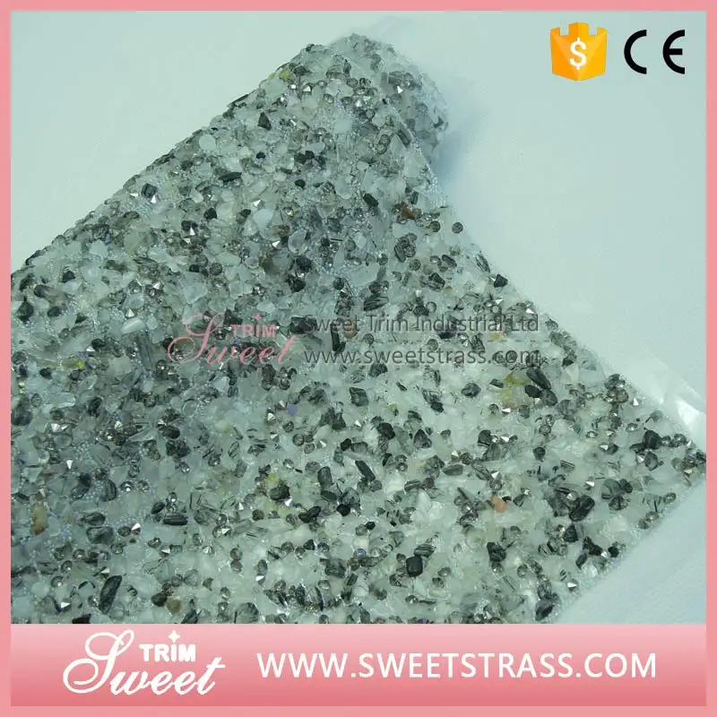 Factory outlet 24*40CM hot fix adhesive crystal rhinestone sticker sheets