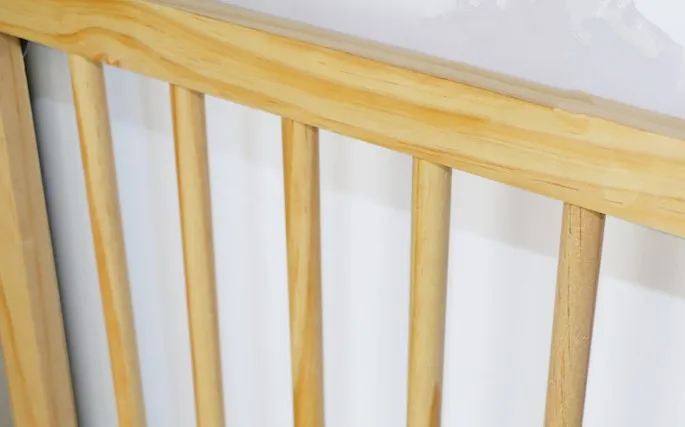 Baby wooden deluxe stair gate safety pet auto close 90 degree stop open pressure