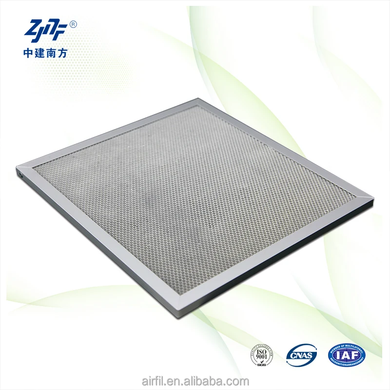 Custom aluminium honeycomb Wholesale Nano Tio2 coated photocatalyst filter Nickle filter