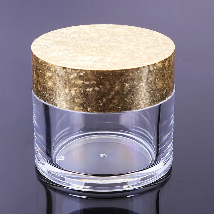 Custom Logo cylinder round small cosmetic acrylic nails powder jar container for acrylic powder and dipping powder