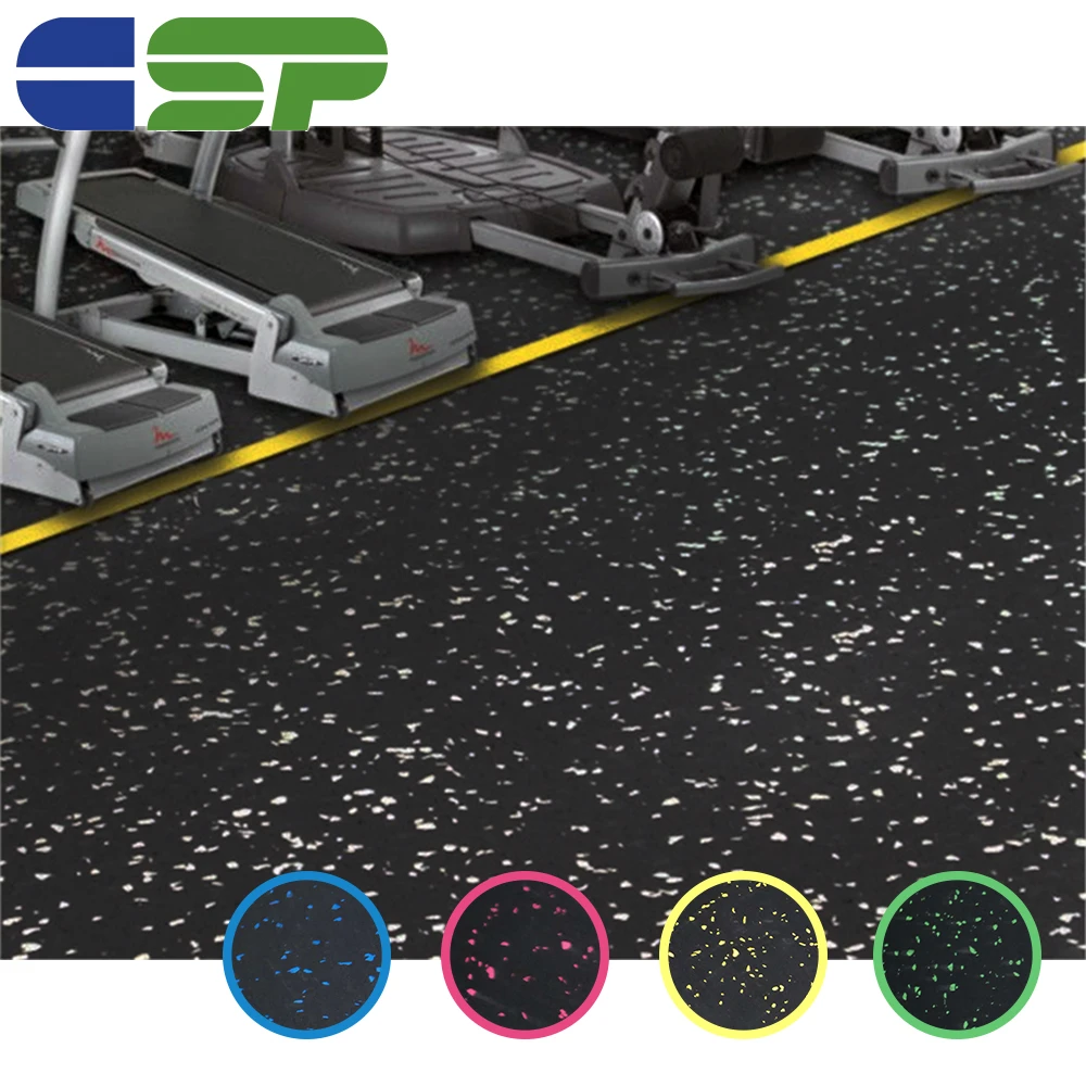 No smell higher density easy clean rubber mat floor for gym