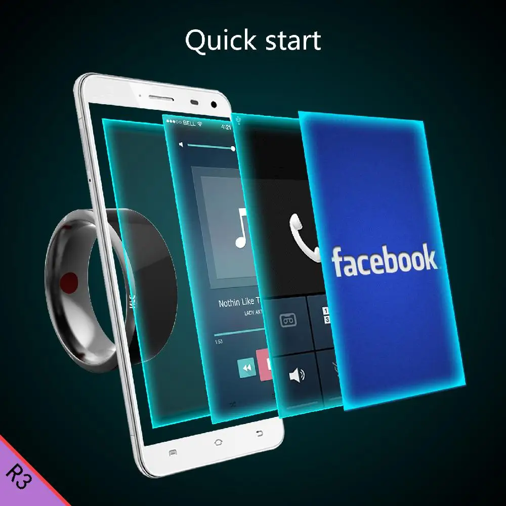 Wholesale Jakcom R3 Smart Ring Consumer Electronics Hot sale as smart bracelet smart glasses 2019 android smart watch