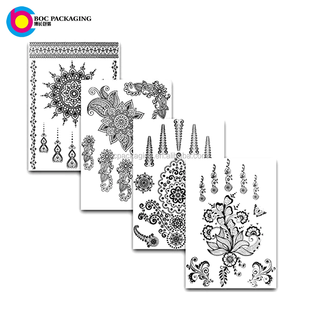 custom made bride henna mehndi temporary tattoo sticker