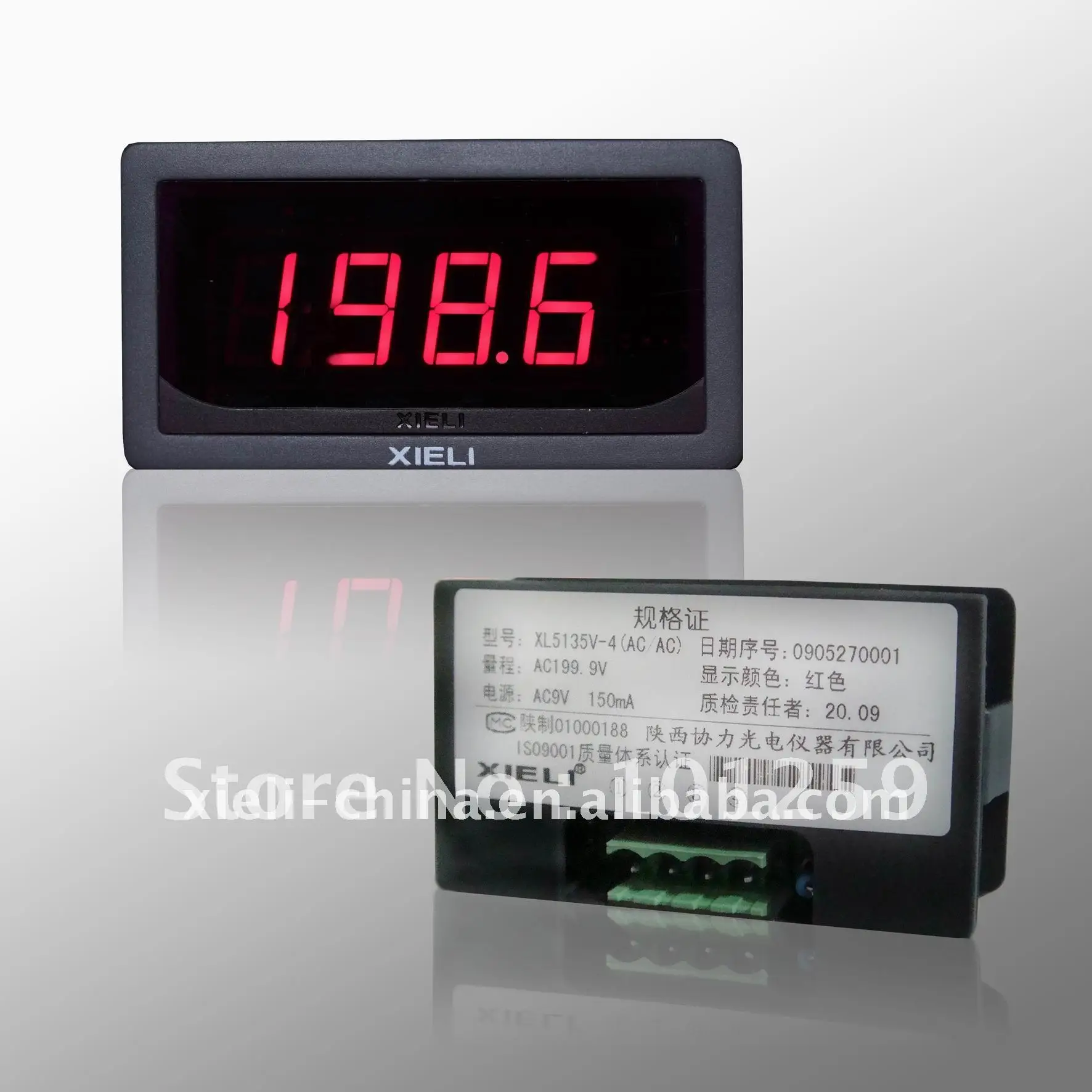 3 1/2 Digital Panel Meter,AC volt meter,Measure 0- 300V