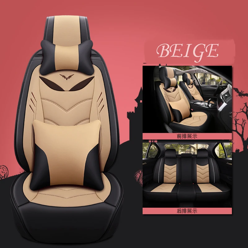 Supply Amazon Leather Car Seat Covers Waterproof 5D Universal Car Seat Cushion with Factory Price
