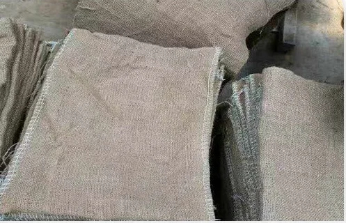 
Custom Jute Linen big bag packing cocoa bean rice sand Hardware flood construction road package bag 