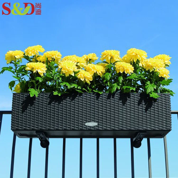 Handmade pot planter cheap bulk plastic rattan unique outdoor large flower pots plant pots