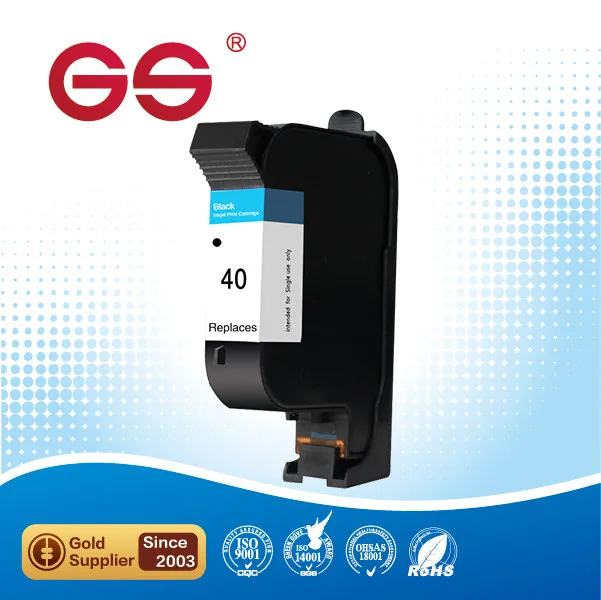 Восстановленный струйный картридж GS 51640, совместим с hp 40