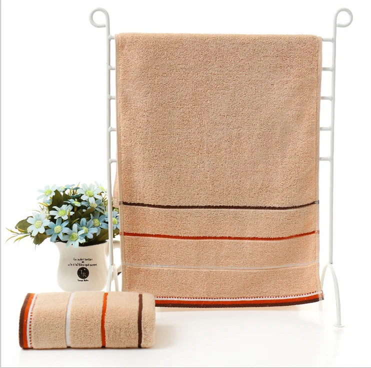 Luxury Superdry Colorful Stripe Terry Cloth Customized Cotton Exfoliating Face Wash Towels