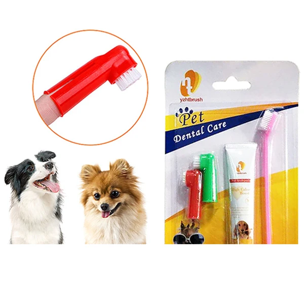New Dog Toothpaste and Toothbrush Set for S M L Dogs and Cats
