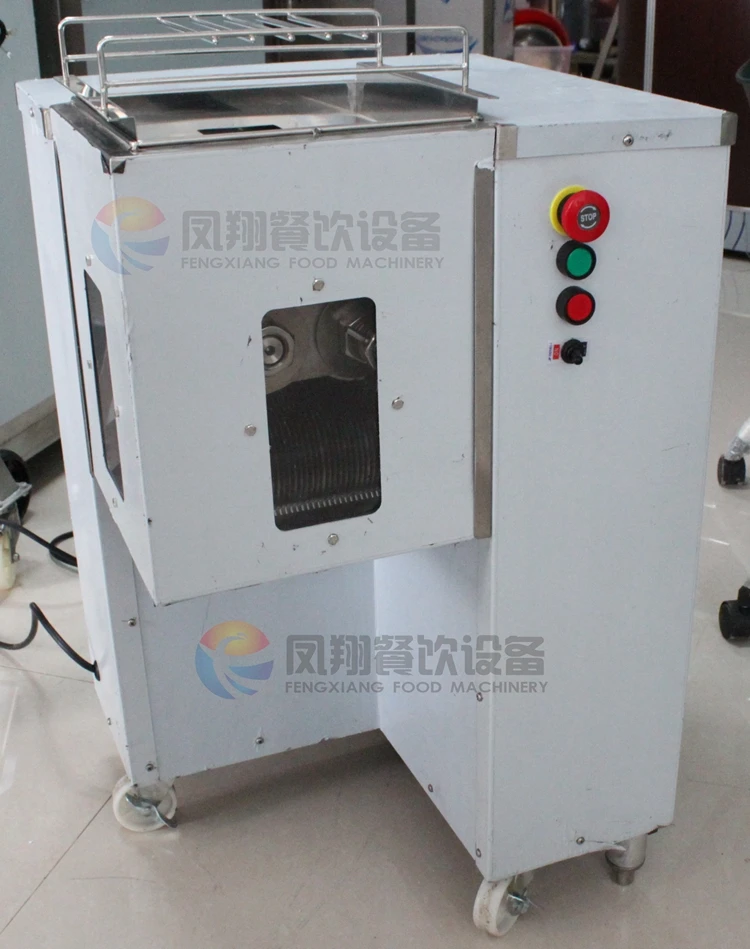 Automatic Electric Chicken Meat Strips Slicer Slicing Cutting Machine