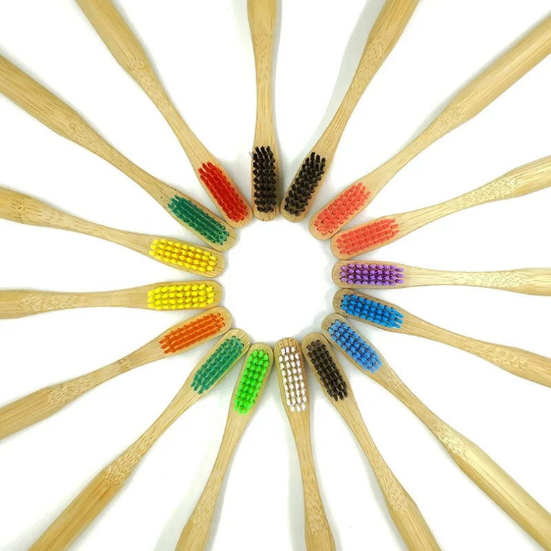 BT9 Bambo Toothbrush BPA Free 100% Biodegradable OEM Manufacturer Private Label Logo Organic Eco Custom Charcoal