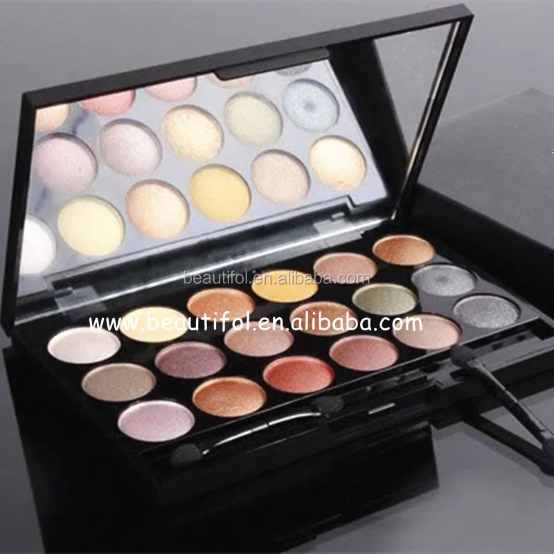 
Elegant high class wholesale round compact eyeshadow pan waterproof makeup cosmetics eyeshadow primer 