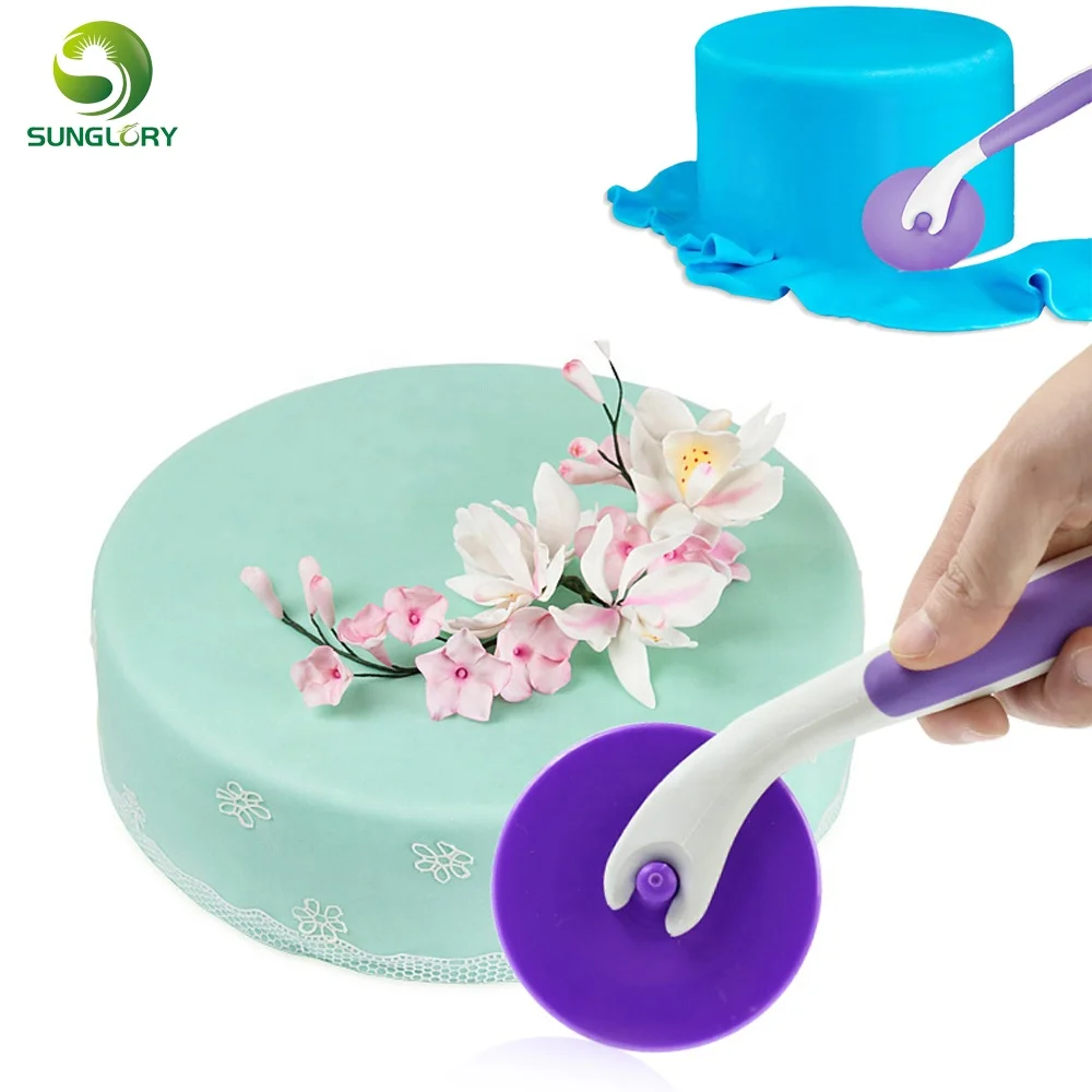 Пластиковый триммер для помадки резак пиццы колесо слайсер макаронных изделий обжимной инструмент выпечки набор инструментов украшения тортов кухня