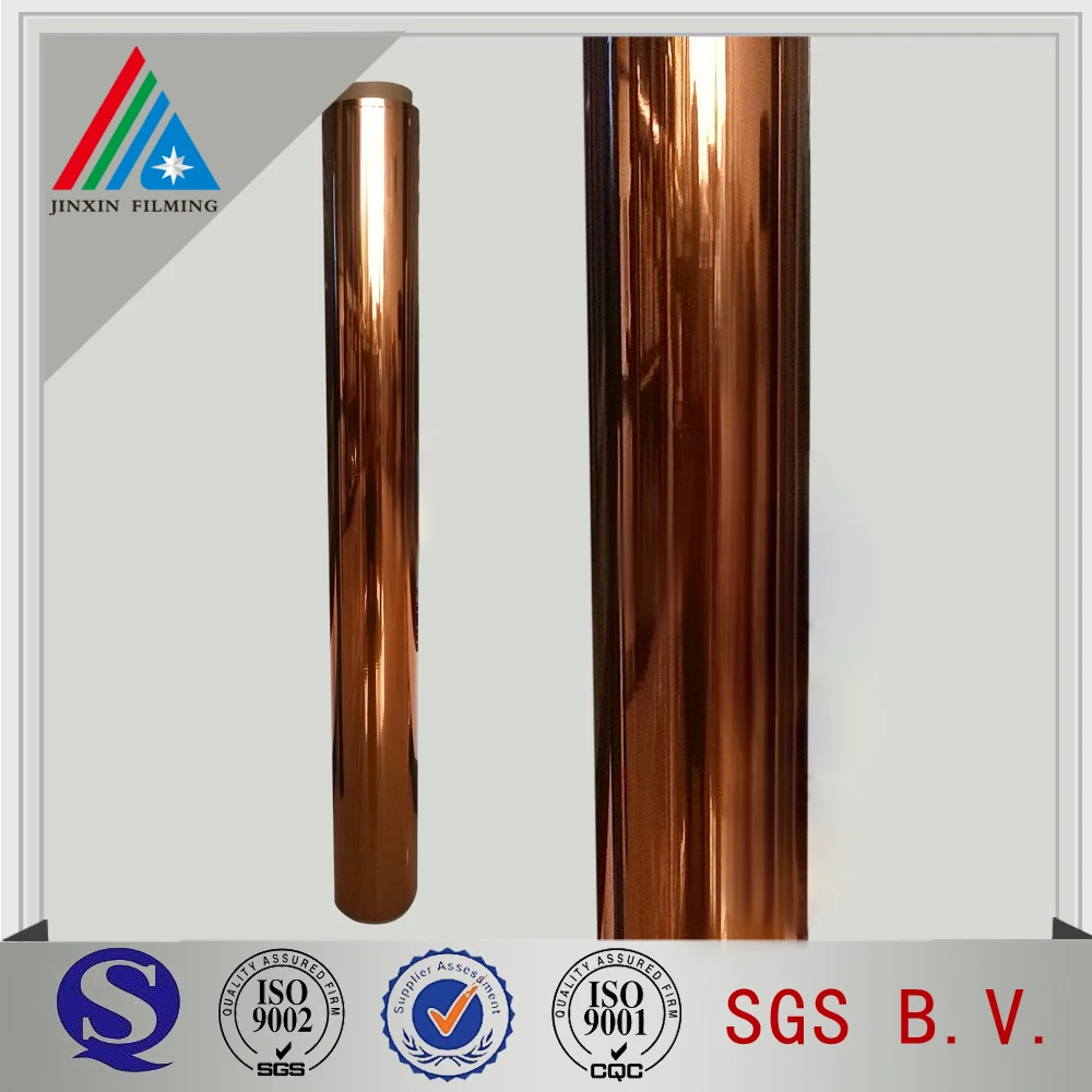 10 mic Gold Metalized PET Film/Colored MPET Film/Colorful Plastic Film