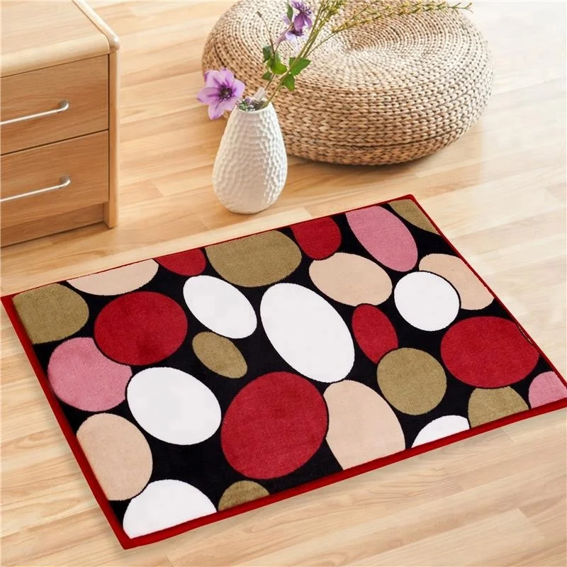 Hot Sale Factory Direct Selling Anti Slip Door Mat Polyester Flannel Mat