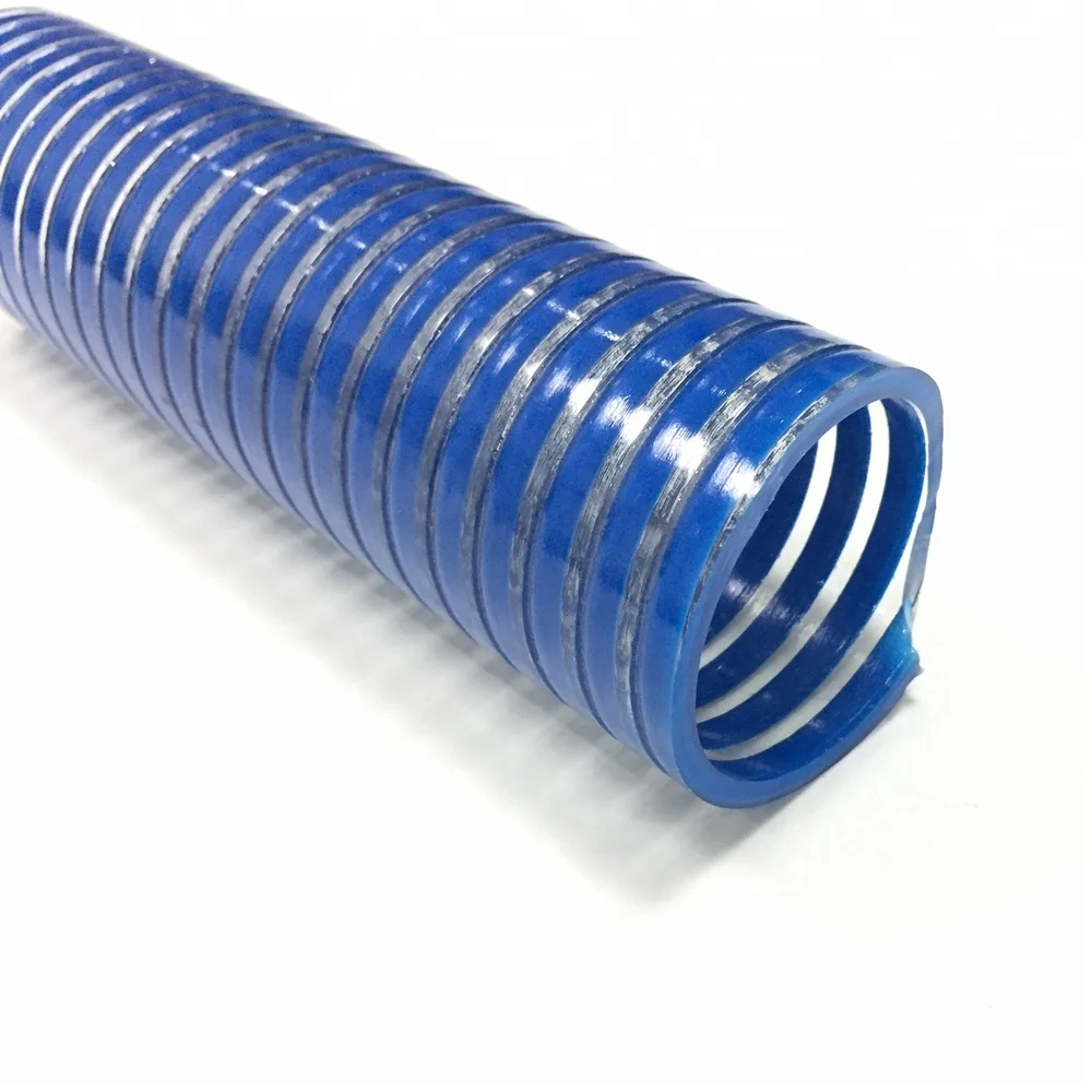 flexible corrugated plastic PVC Spiral suction pool vacuum drain pipe hose