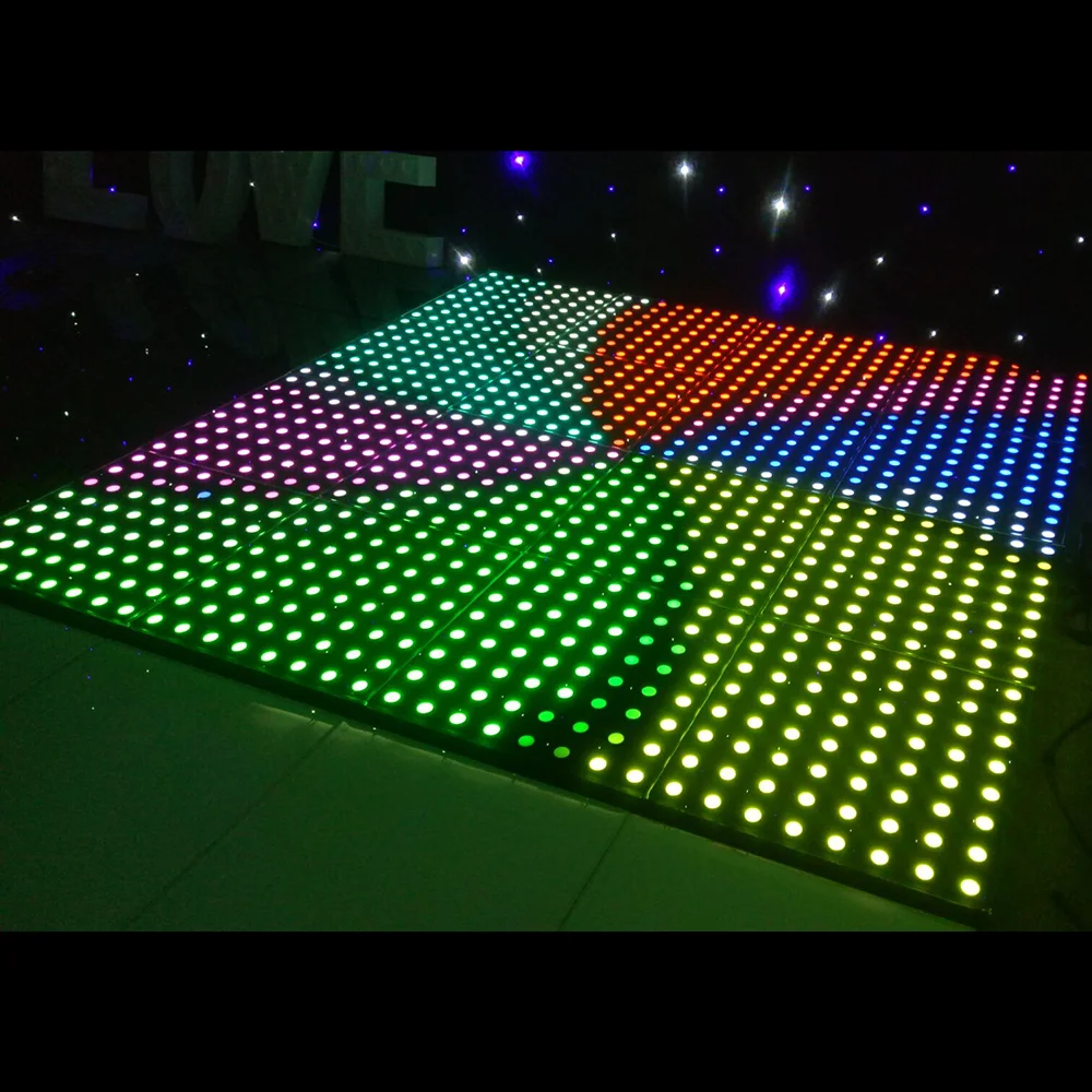 
CE rohs certificates P8 LED video dance floor display bar nightclub disco DMX led light source IP65 video led dancing floor 