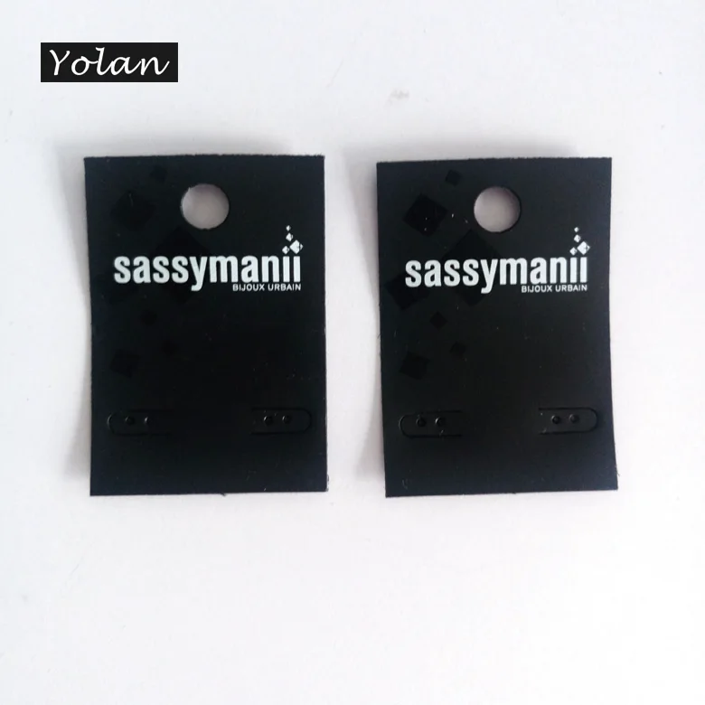 
SILVER STAMPING Custom Printed Earring Cards/Brand Logo custom printed necklace earring cards 