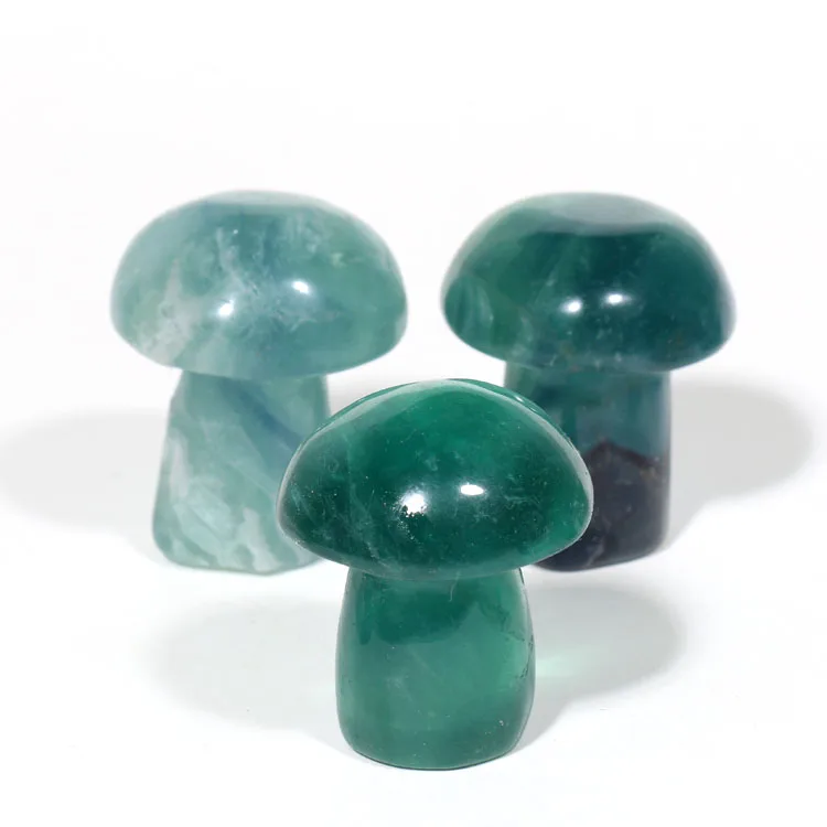 Wholesale Natural Lovely Fluorite Crystal Quartz Mushroom 1 pack contain 10 pieces