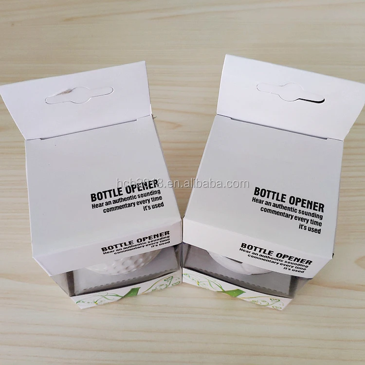 Popular printing logo golf wine Music bottle opener