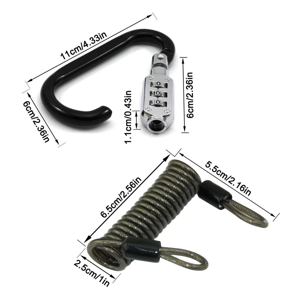 Outdoor Bicycle U Lock Personal Combination Lock Picking Set Smart Padlock for Luggage