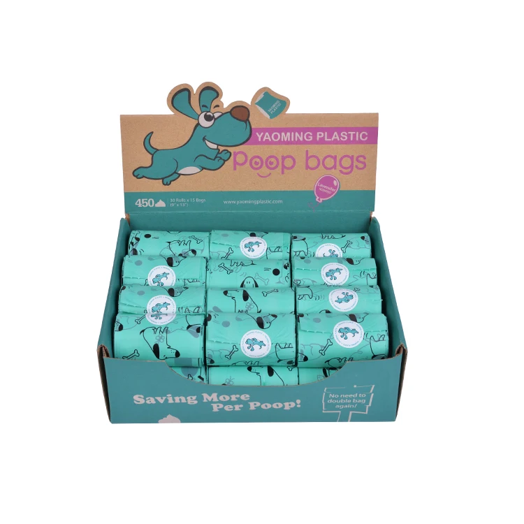 YAOMING poop bags brand Degradable Compostable Biodegradable Waste Bag For Dog