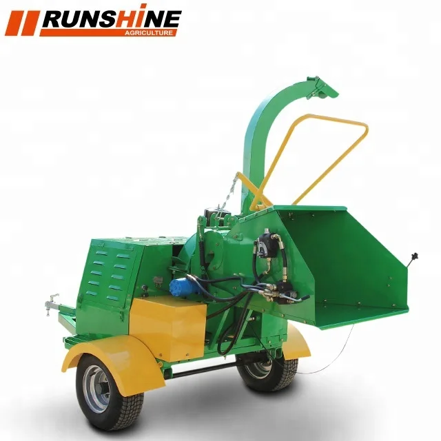 CE approved forestry machinery 22hp cheap diesel wood chipper