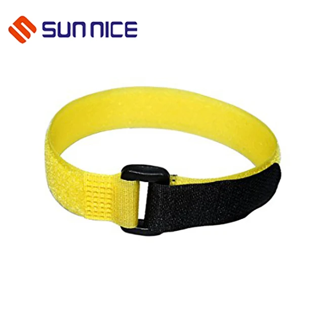 Hook and Loop Fastener Strap with Plastic Buckle