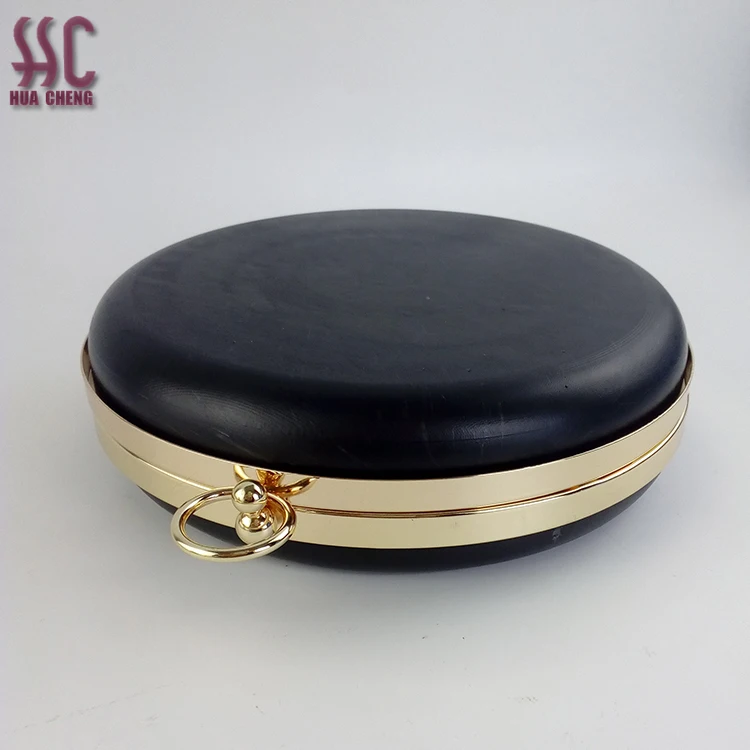 Guangzhou China New Style Round Shape Metal Clasp Purse Frame Box Clutch Bag Frame