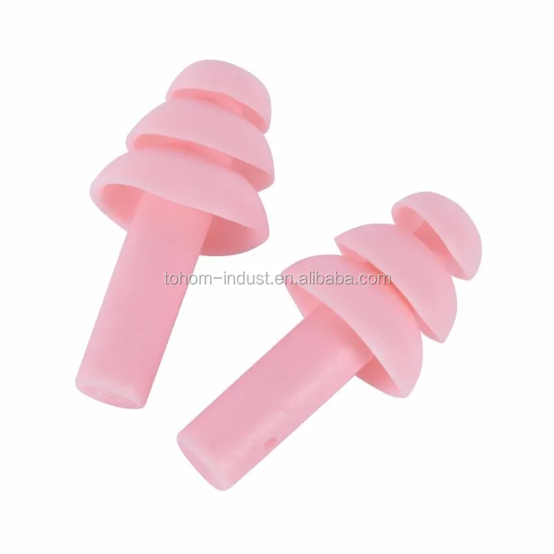 Fashionable wholesale waterproof soft silicone swimming custom earplug