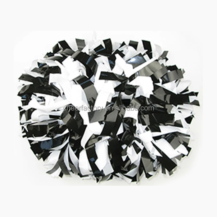Competitive price China Manufacture cheap tinsel plastic cheer item handle pom poms