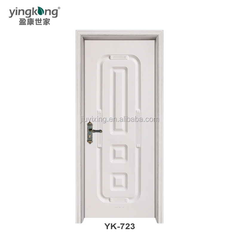 3D Design PVC Film Teak Wood Door Models High Quality WPC Door Price