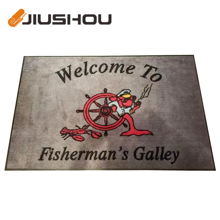 
Printing machine create your own stainless steel gaming funny commercial door floor mat doormat 