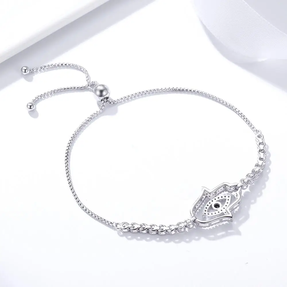 
high quality S925 Sterling silver hand of fatima Turkey design hand of fatima design lucky hand braclet 