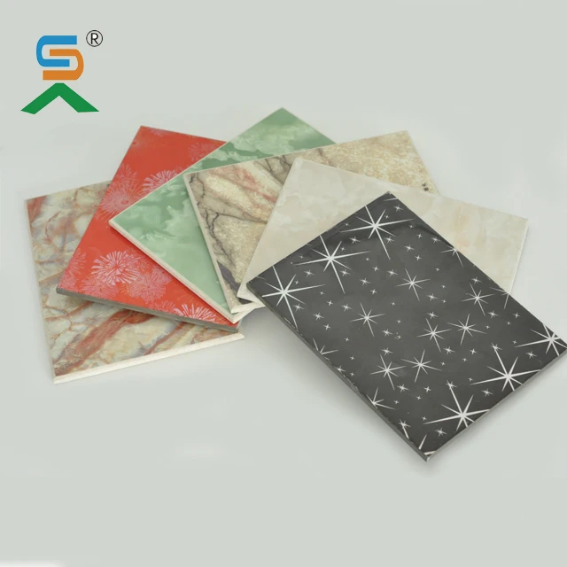 
wet water resistant Bathroom and Rest Room UV interior Fibre Cement Board Sheet 