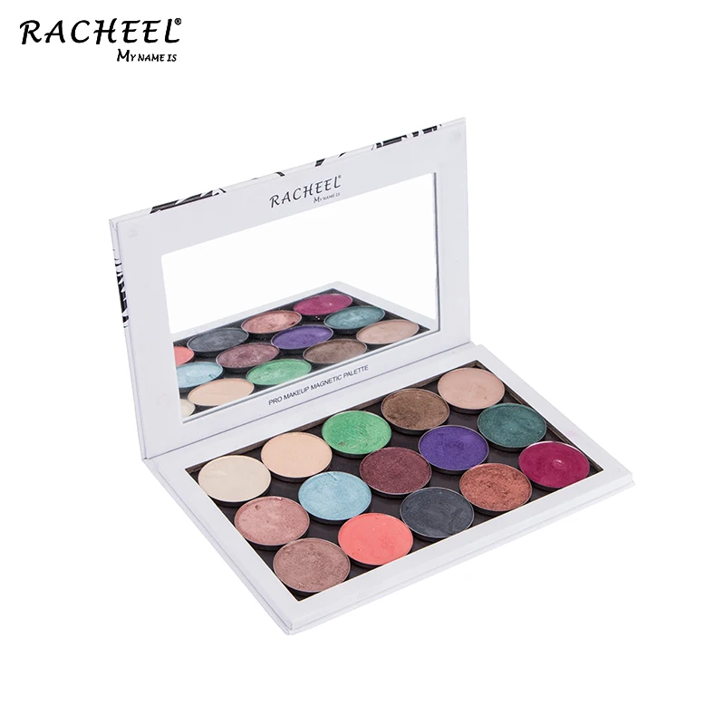 RACHEEL Empty Magnetic Eyeshadow Palette Accept OEM High Quality Tiger Stripes Eye Shadow Accept Small Orders Paper Boxes,carton