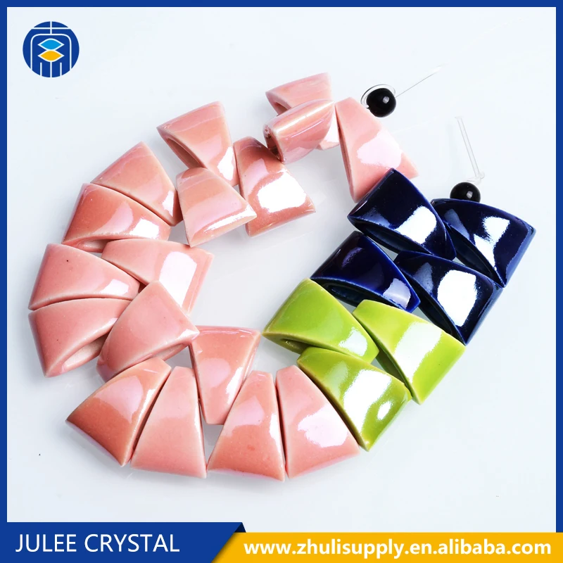 
JuleeCrystal Manufacturer Wholesale Customized Designs Porcelain Beads For Jewelry Making 