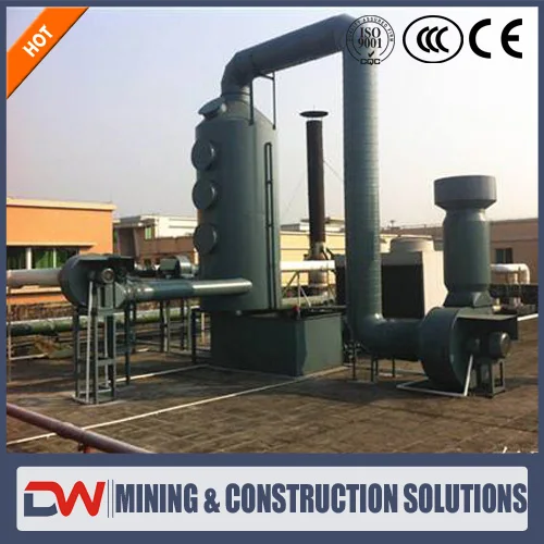 Rotary Drum Dry Rotary Kiln machine use Wet Scrubber Cyclone filter bag pulse Dust Collector Machine