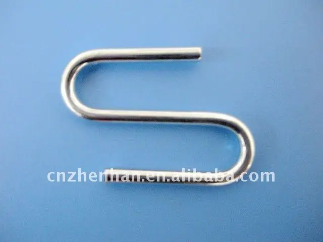 curtain hooks-Iron galvanized steel hanger with white plastic awning components