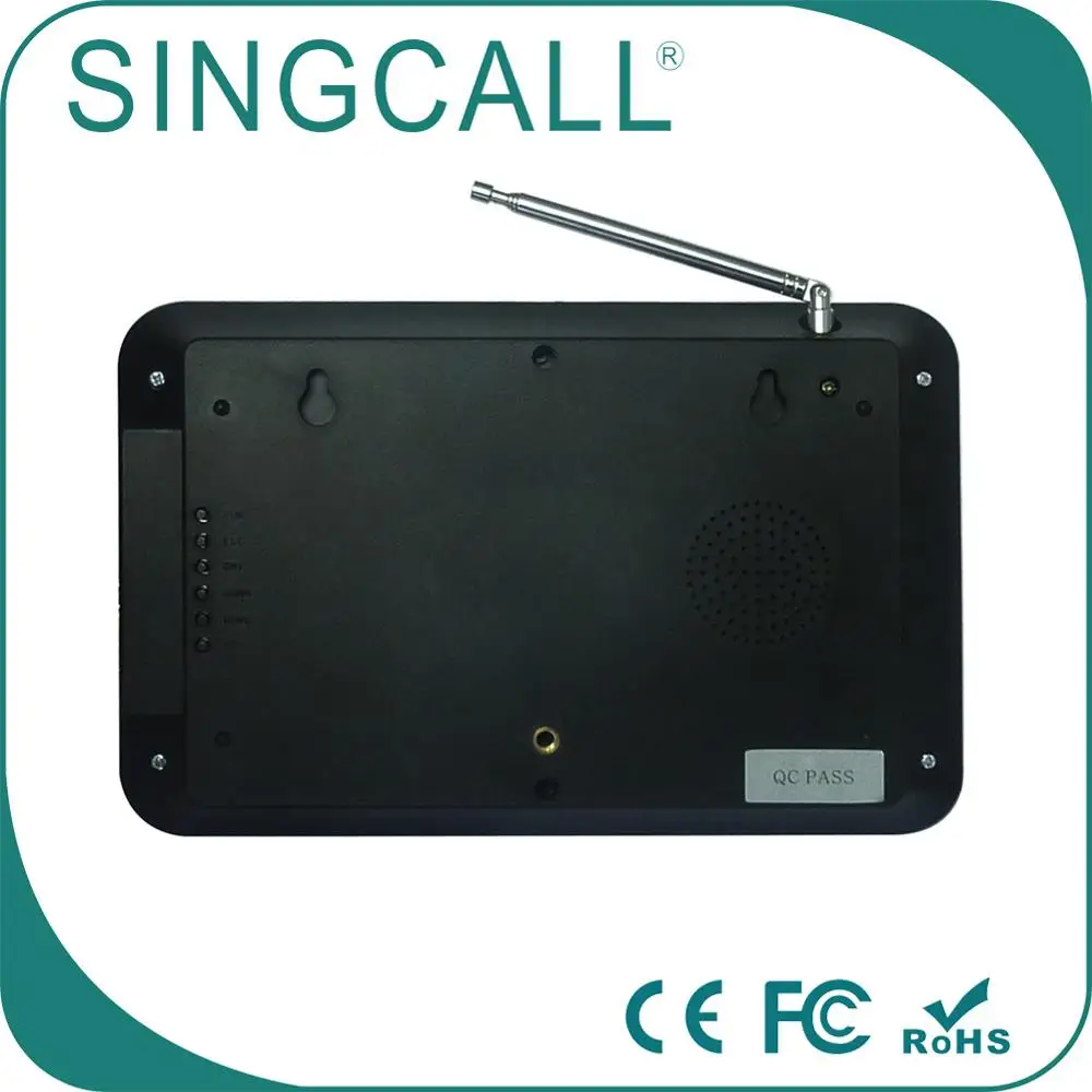 
SINGCALL Wireless Paging System Two Groups of Three Digits Display Receiver 