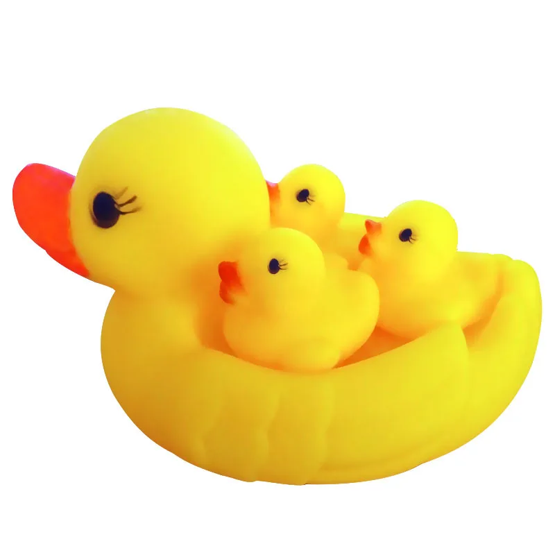 Amazon hot sale cheap rubber duck 5pack baby swimming bath toy with high quality