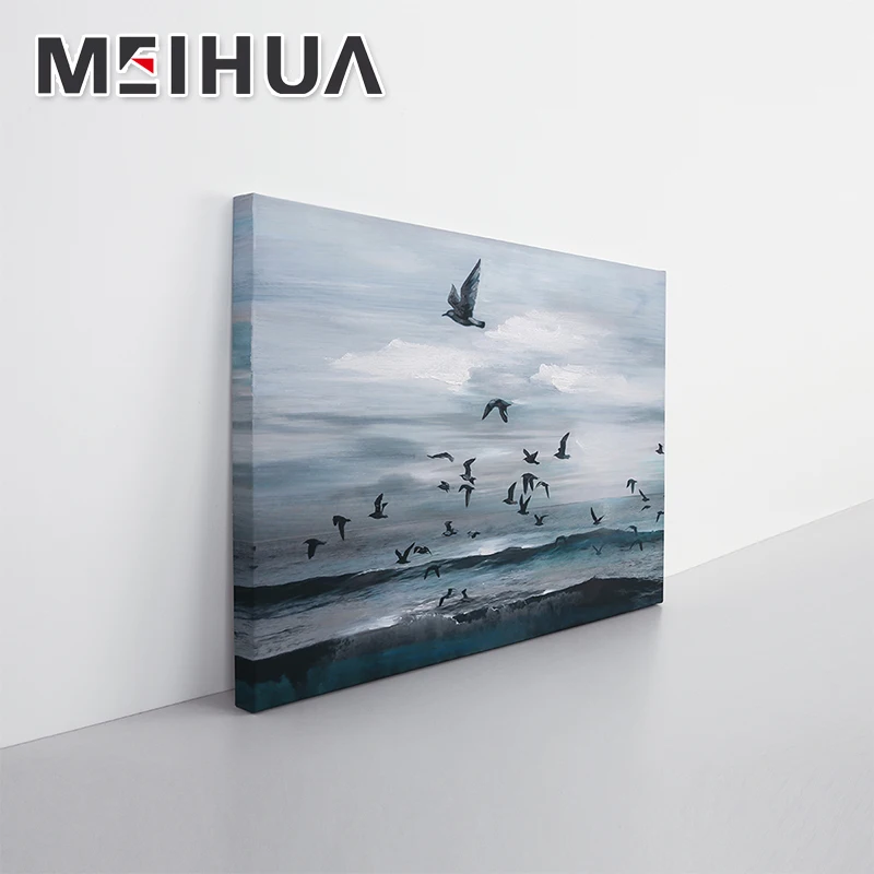 Professional manufacture handmade seascape painting canvas blank