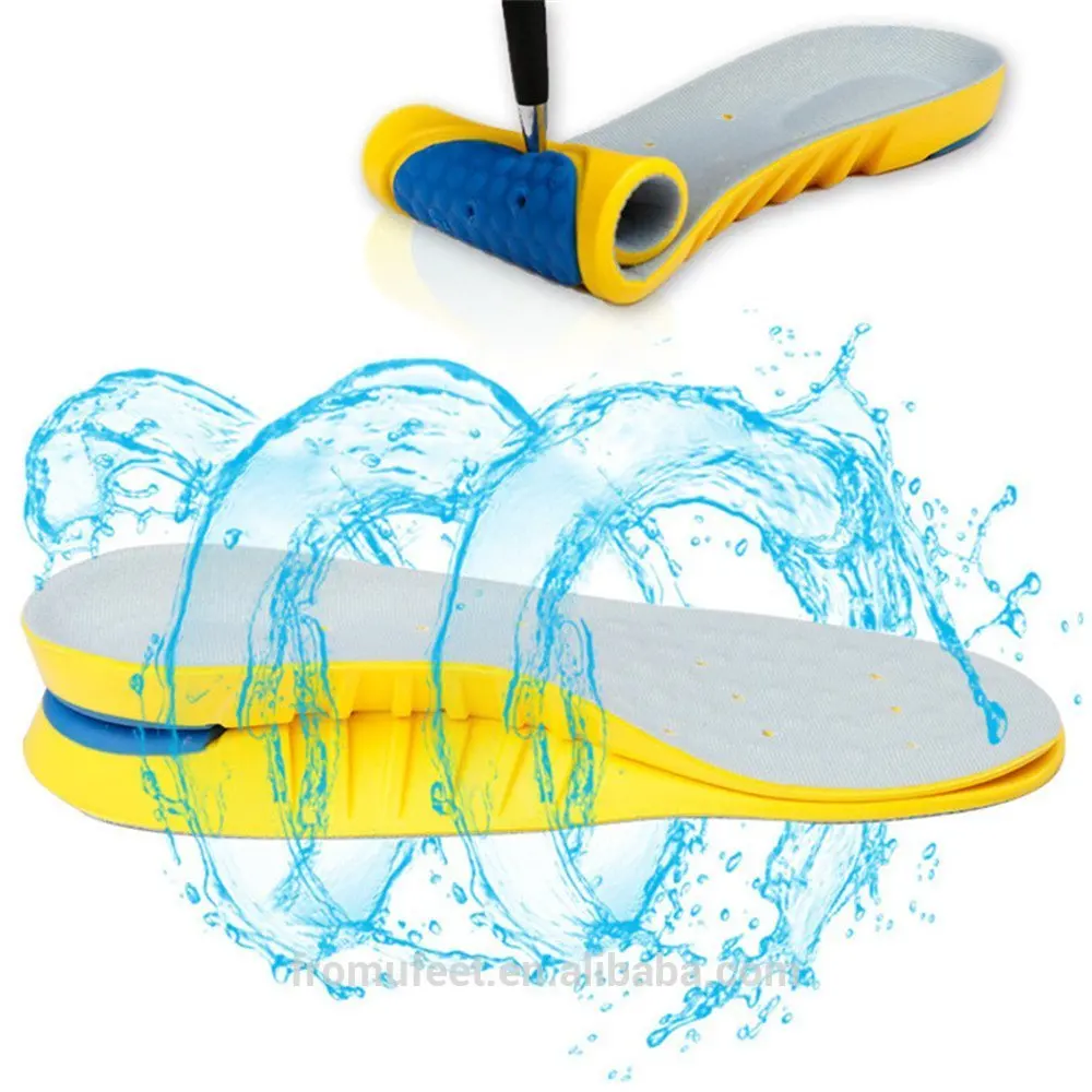 Comfortable soft memory foam gel insoles arch support massaging  insoles