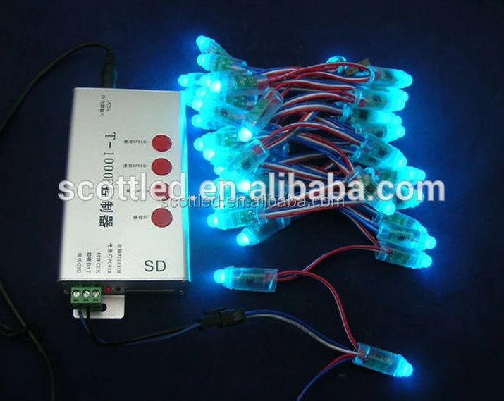 WS2811 12mm smart RGB pixel Holiday led light, DC5V, 6inch spacing between pixels